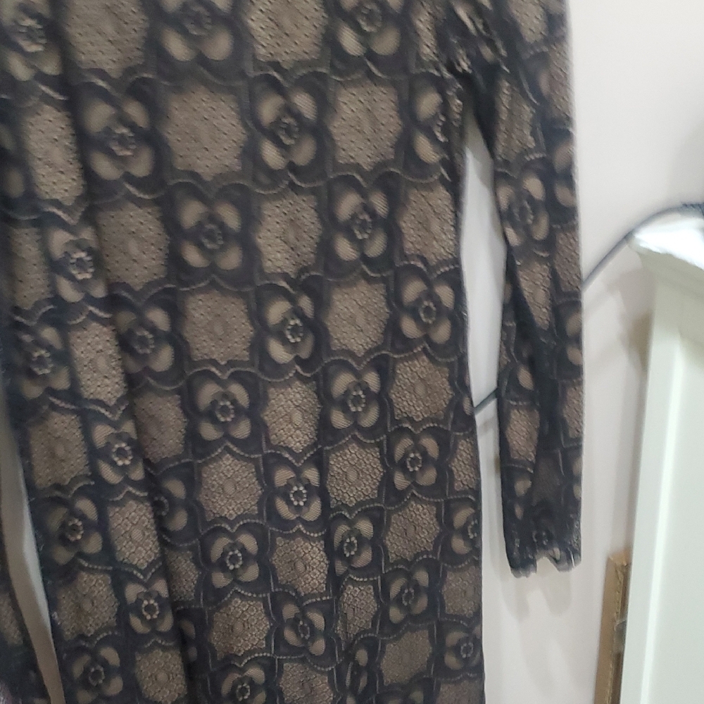 Max Studio Black And Brown Patterned Long Sleeve … - image 6